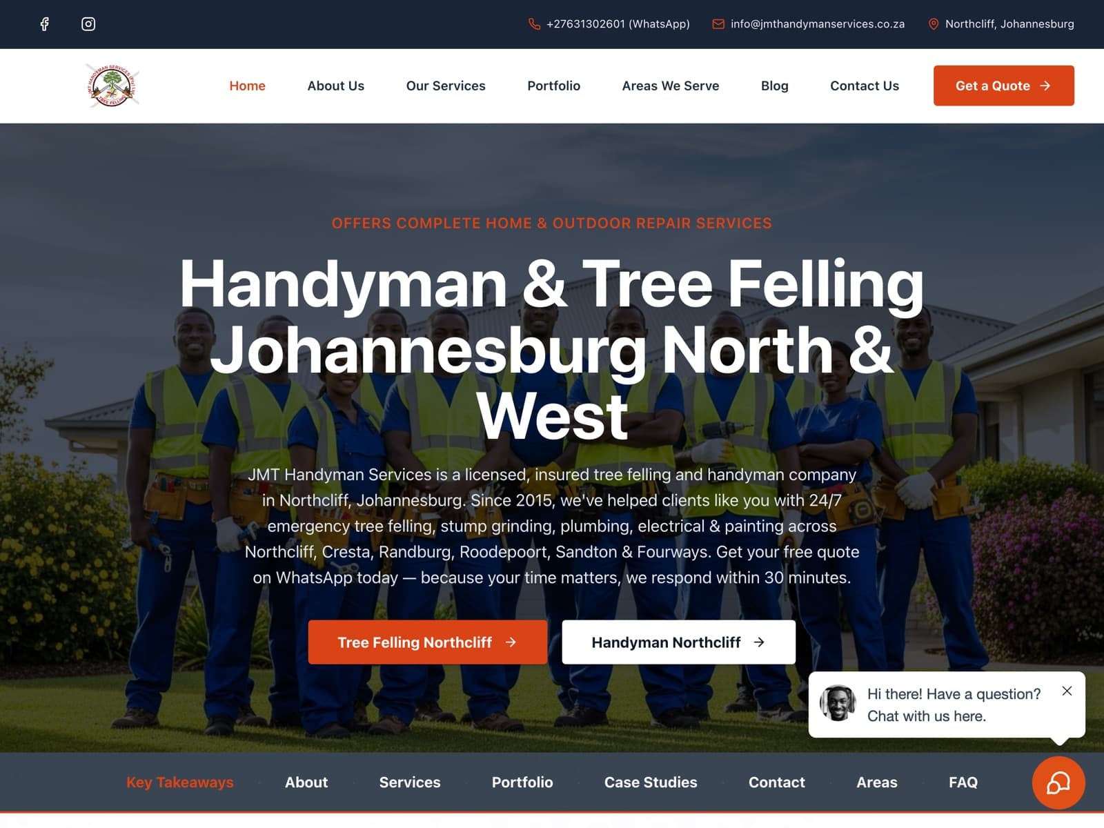 JMT Handyman Services website