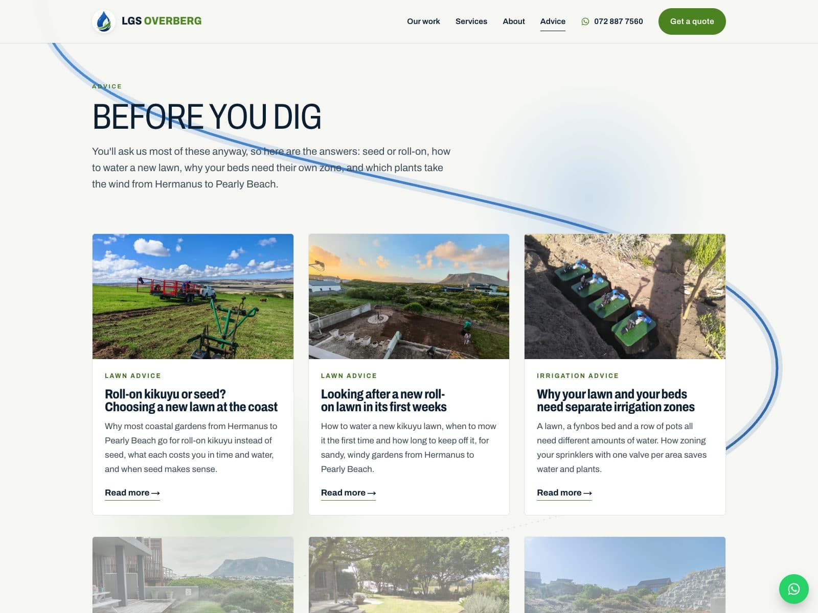 LGS Overberg lawn and garden advice